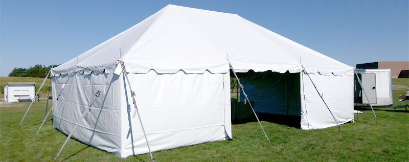 Pole Tent with sidewalls
